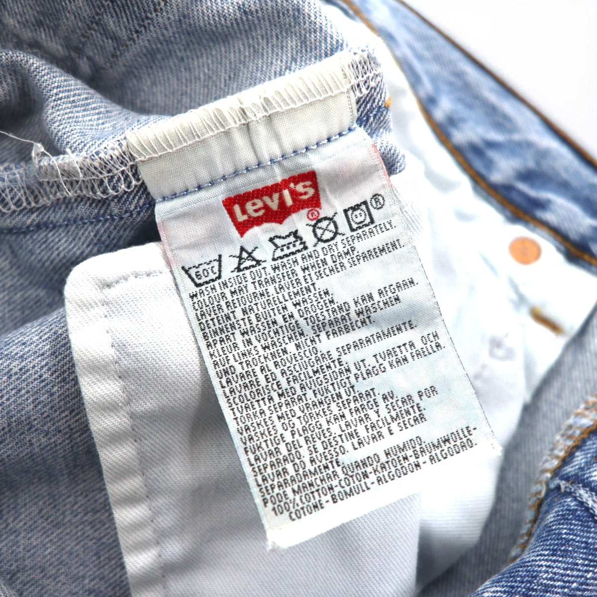 Levi's 90年代 スペイン製 ユーロリーバイス 501 デニムパンツ M インディゴ ブルー ボタンフライ 5010114