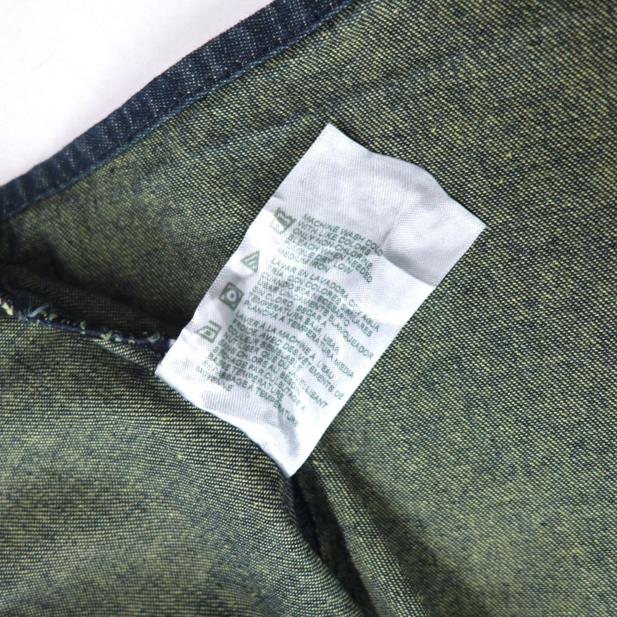 Dickies デニム ボタンダウンシャツ 3XL ダークインディゴ ブルー  ビッグサイズ ニカラグア製