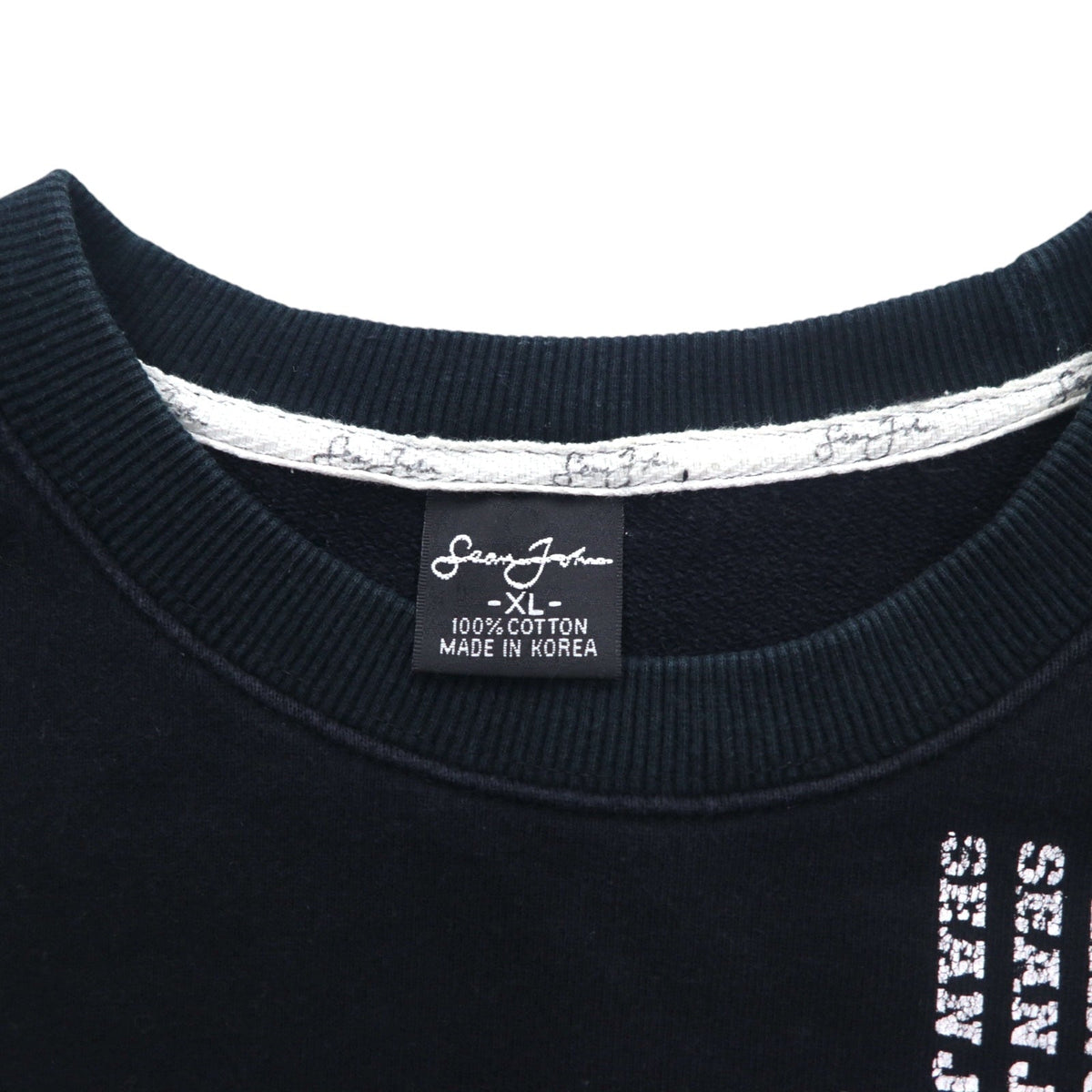 Sean John 90年代 クルーネック スウェット XL ブラック コットン