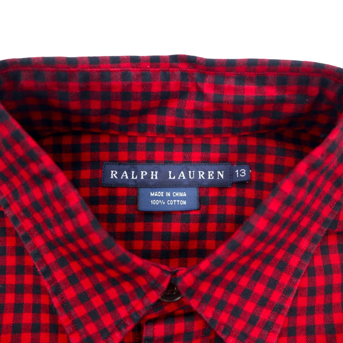 RALPH LAUREN フランネルシャツ XL レッド チェック レザー エルボーパッチ フラップポケット 未使用品