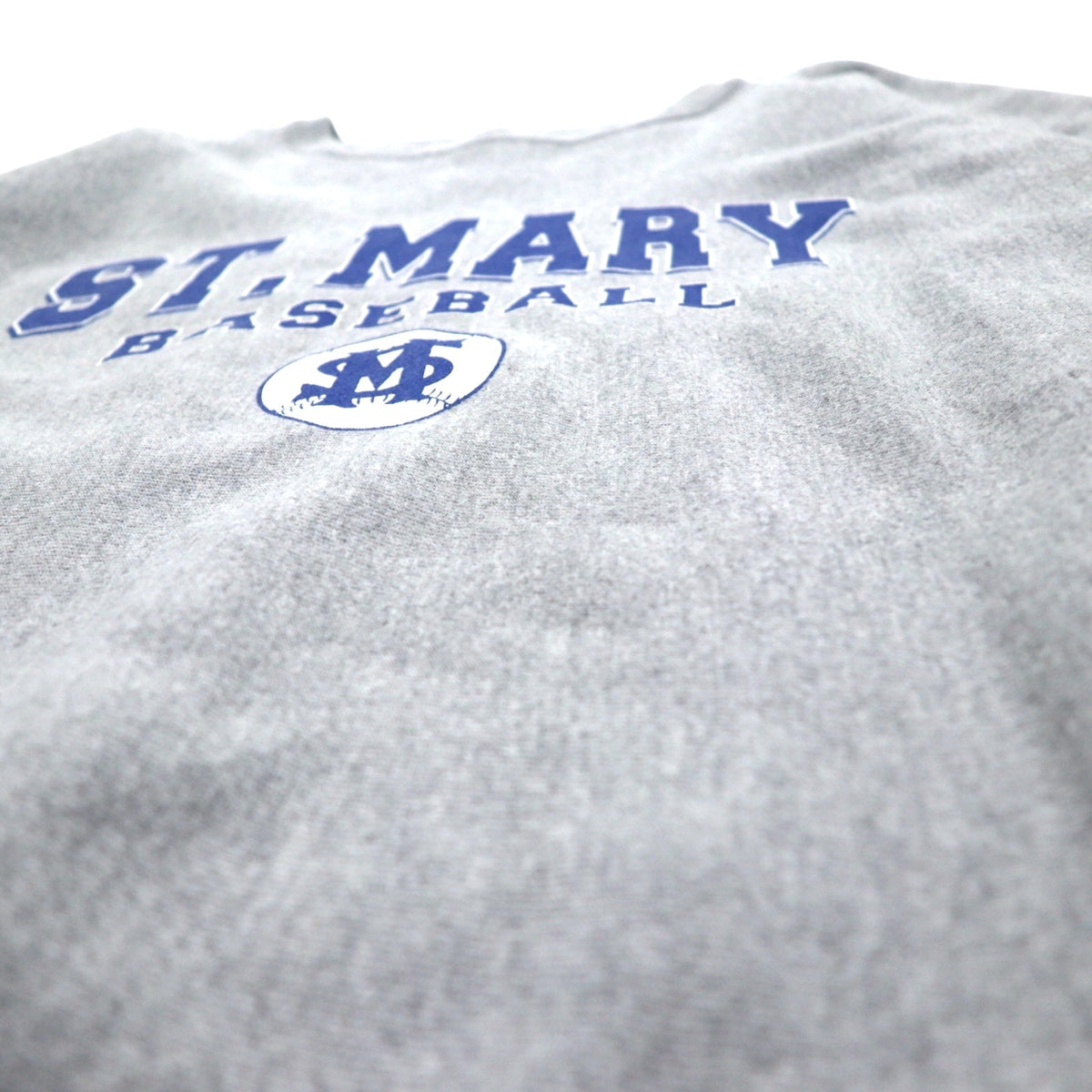 Champion プレミアム リバースウィーブ PREMIUM REVERSE WEAVE スウェット L グレー 裏起毛 カレッジプリント ST. MARY BASEBALL 3段プリント アーチロゴ エルサルバドル製