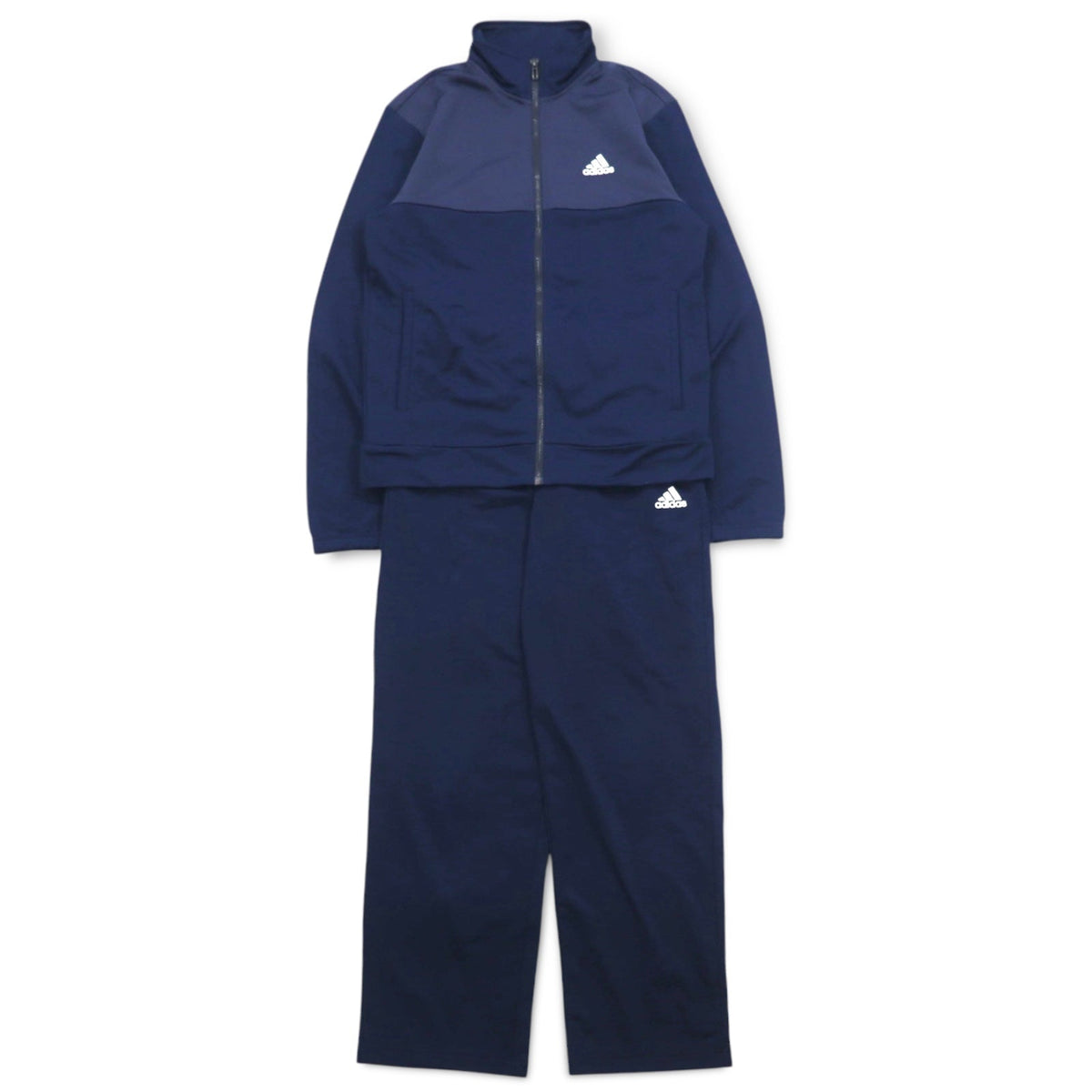 adidas トラックジャケット ジャージ セットアップ M ネイビー ポリエステル BQ8365