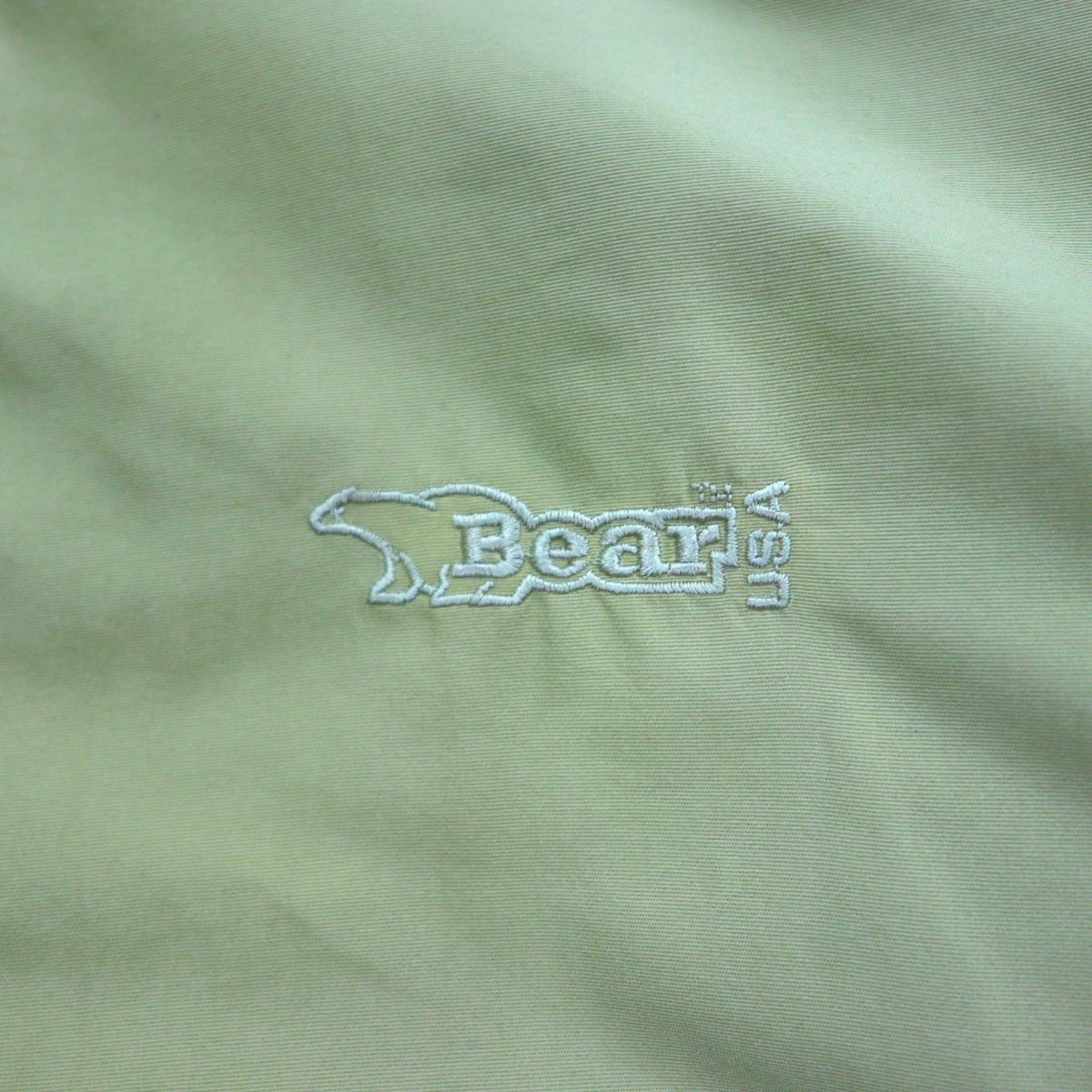 Bear USA 90年代 マウンテンジャケット シェルジャケット XL ベージュ 防水 透湿 ワンポイントロゴ刺繍