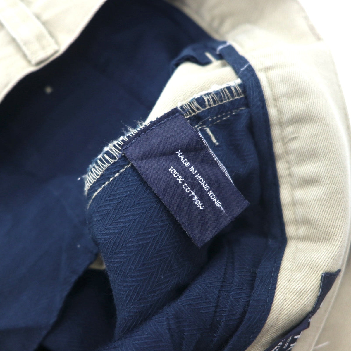 NAUTICA タック ワイド チノパンツ L ベージュ CLASSIC FIT コットン RIGGER