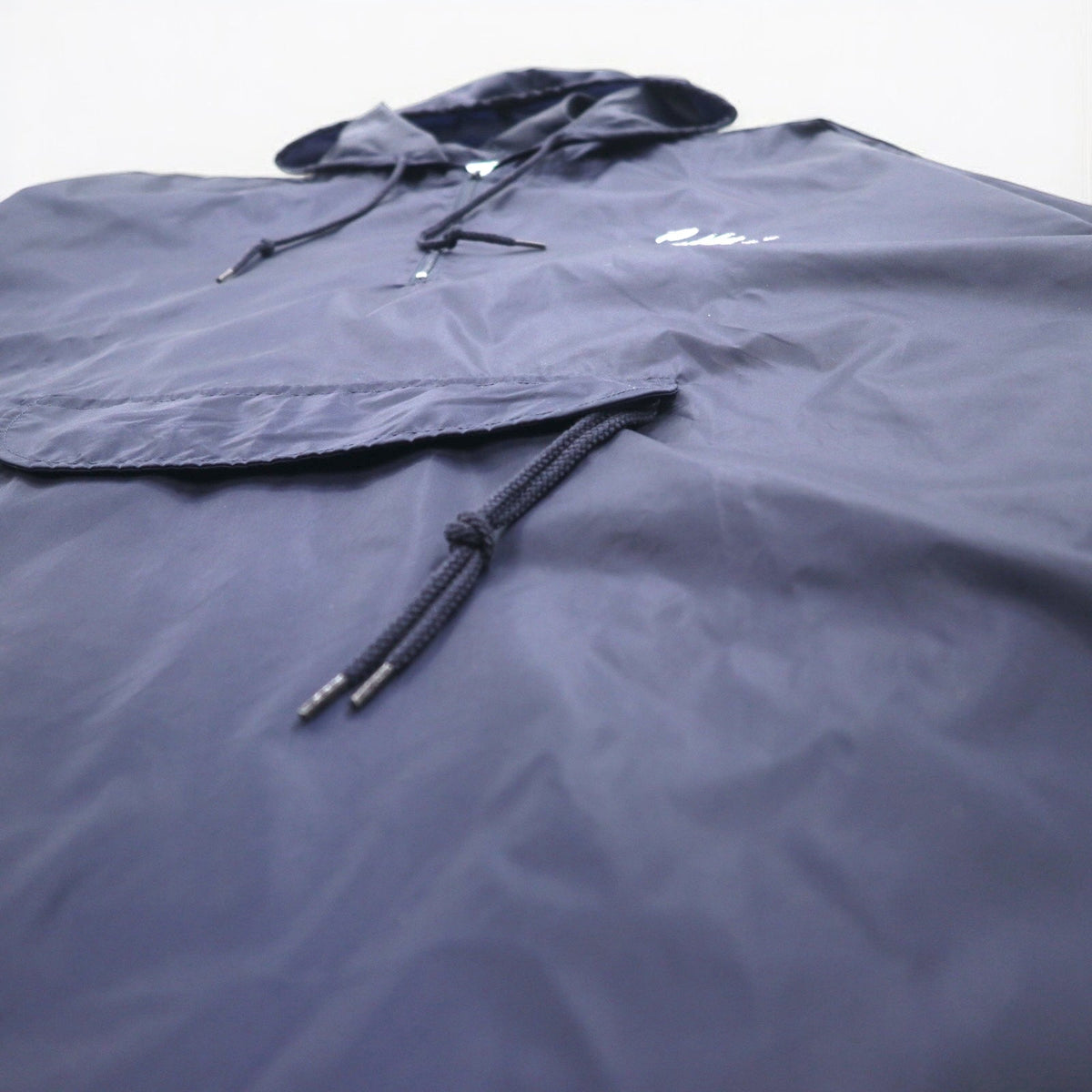 AUGUSTA SPORTSWEAR ハーフジップ アノラックパーカー XL ネイビー ナイロン フロントポケット ドローコード
