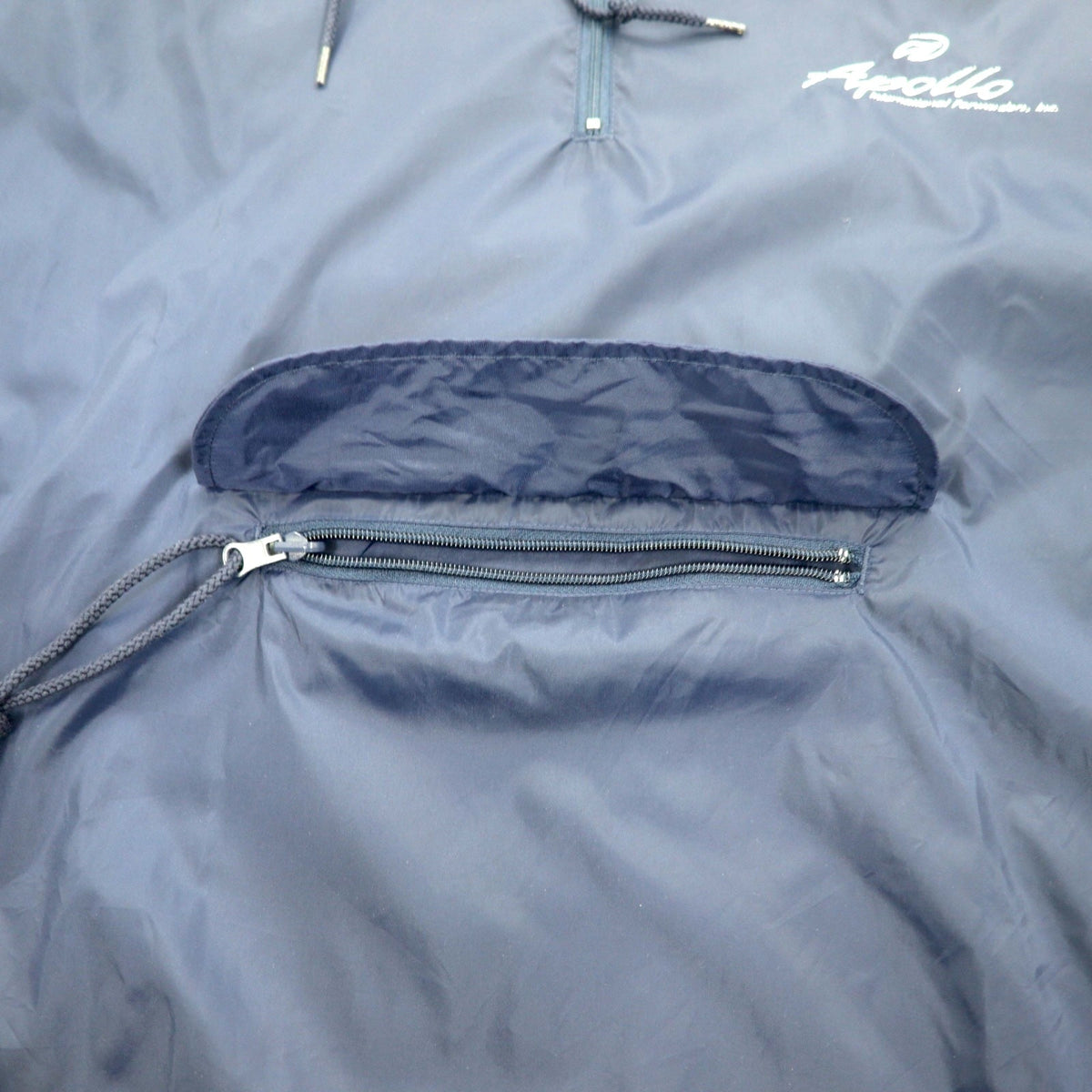 AUGUSTA SPORTSWEAR ハーフジップ アノラックパーカー XL ネイビー ナイロン フロントポケット ドローコード