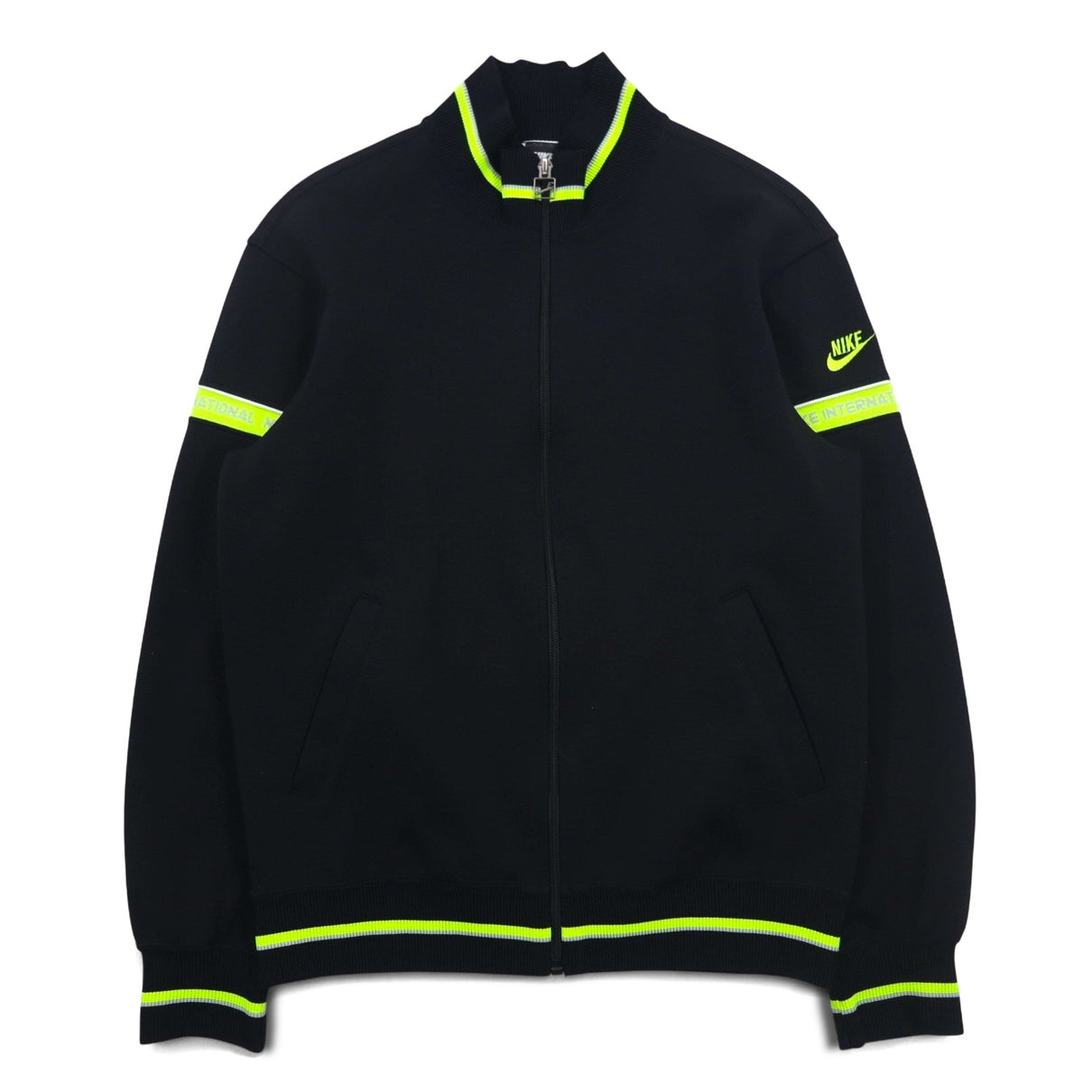 NIKE 80年代 INTERNATIONAL トラックジャケット ジャージ M ブラック スウォッシュ 日本製