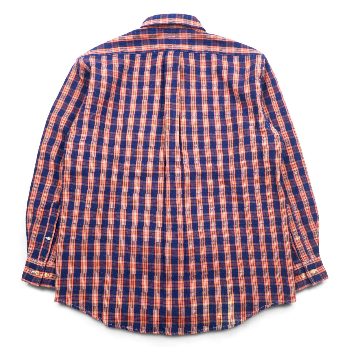 CHAPS RALPH LAUREN 90年代 ボタンダウンシャツ L ブルー チェック コットン 未使用品
