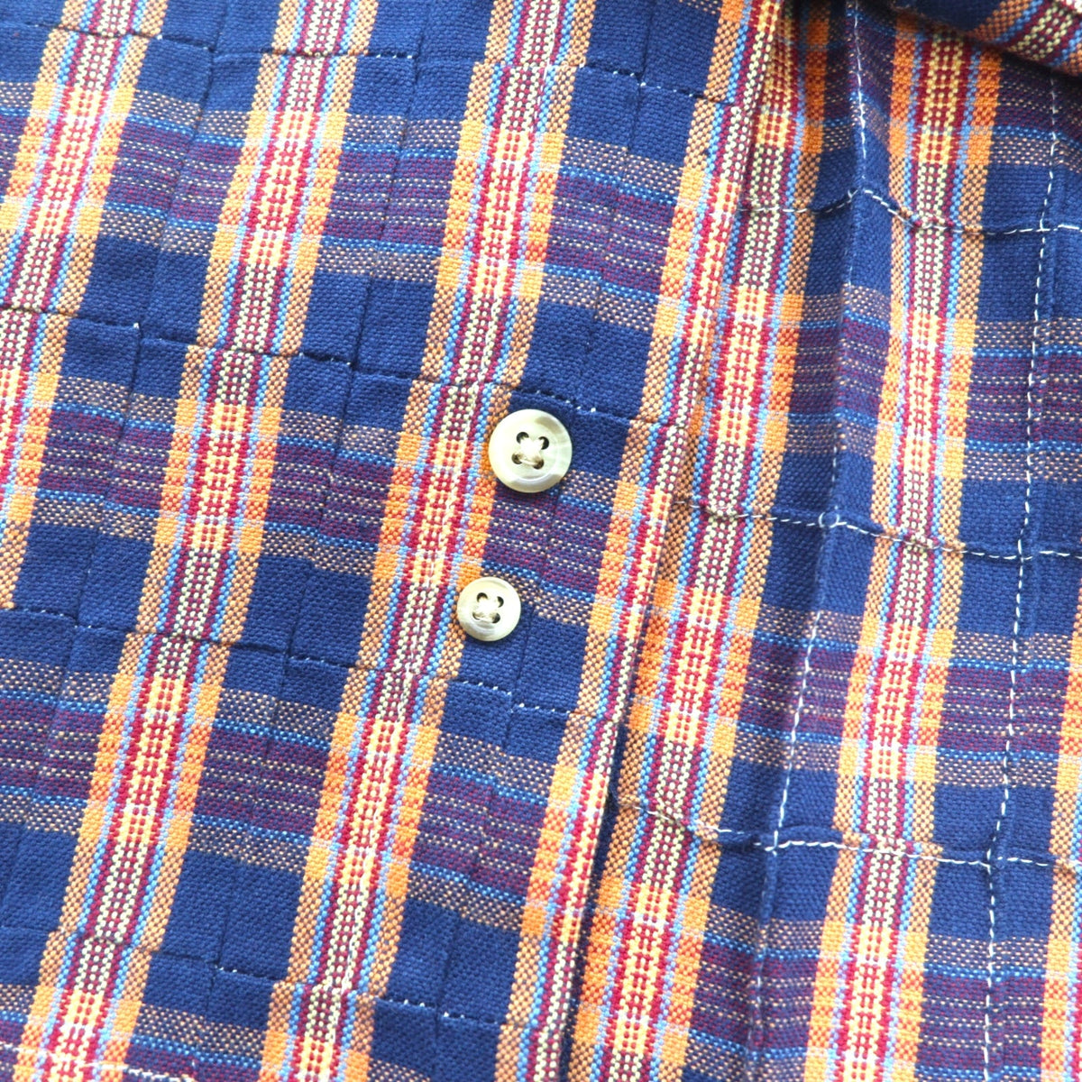 CHAPS RALPH LAUREN 90年代 ボタンダウンシャツ L ブルー チェック コットン 未使用品