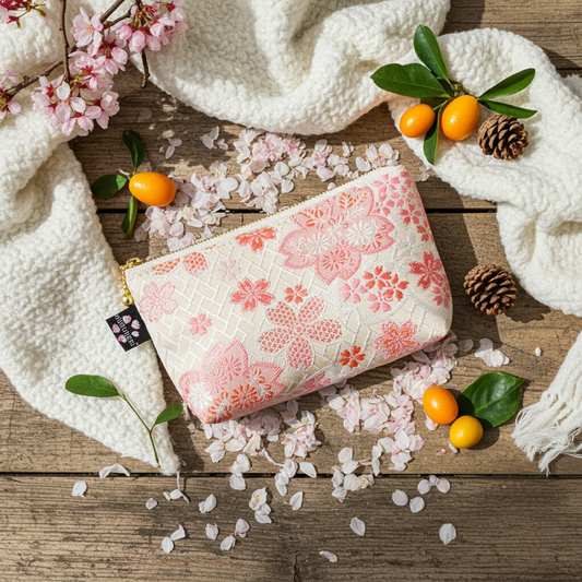 きんらん たっぷりポーチ（large）