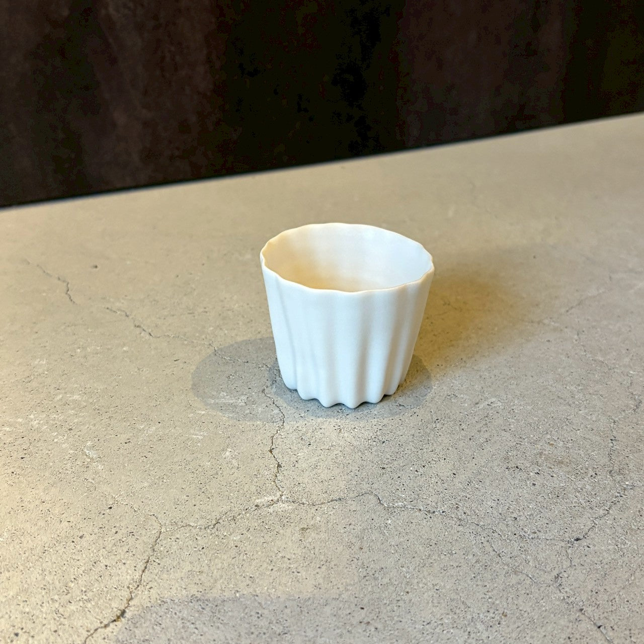 カヌレ茶器 茶杯　白【FK14】