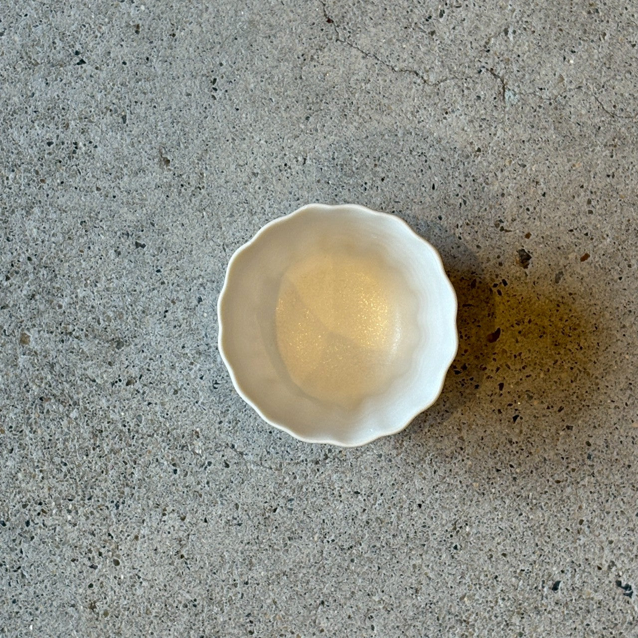 カヌレ茶器 茶杯　白【FK14】