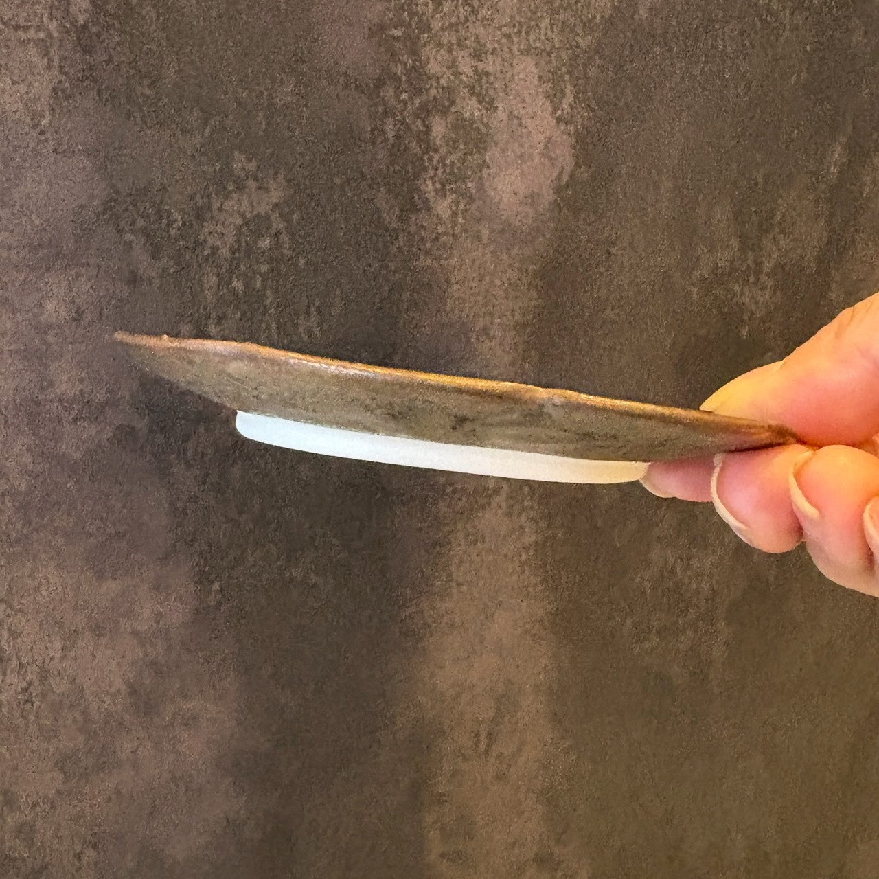 豆皿 　花型切込み豆皿　ブロンズ【FK16】