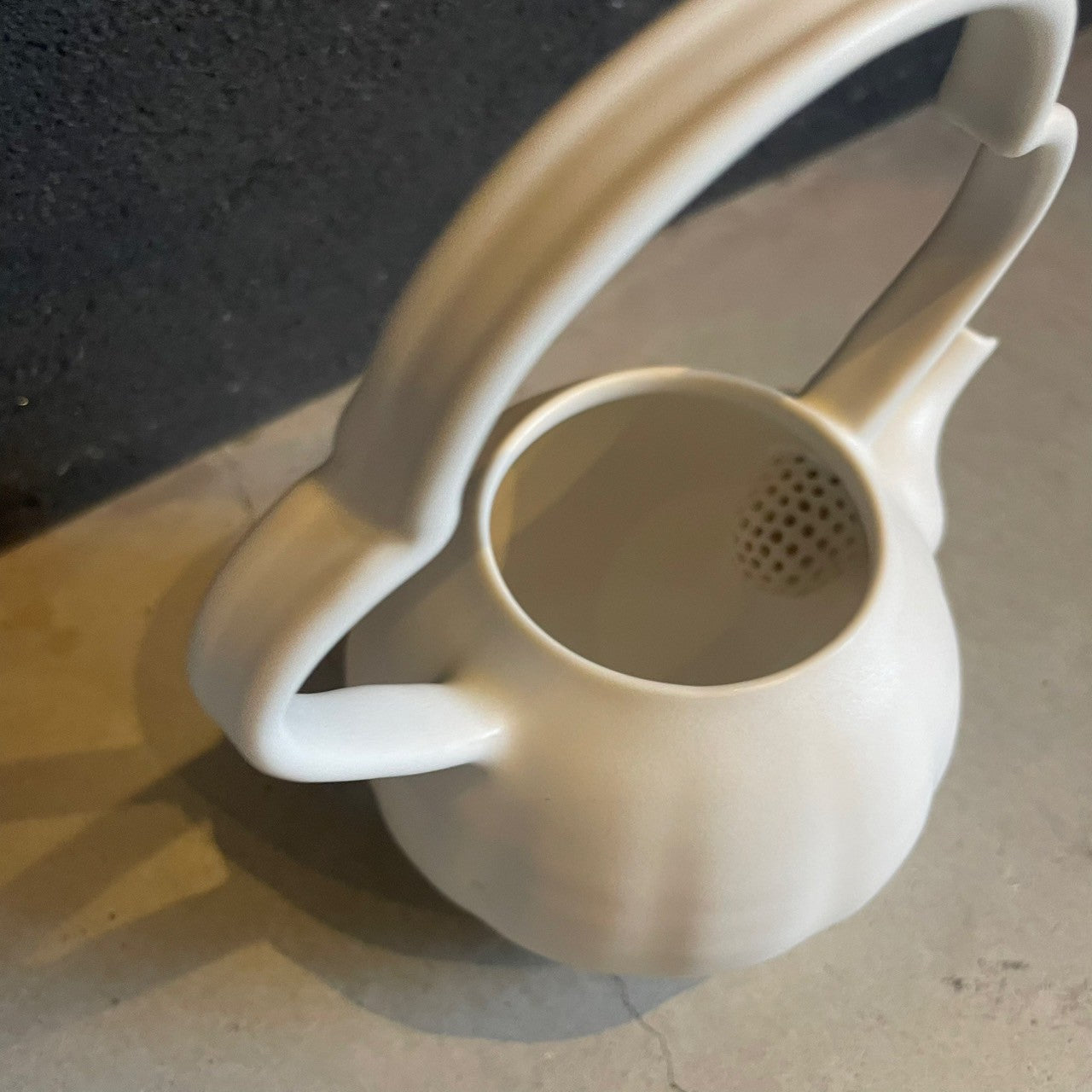 変わり種取手急須300cc　白【FK35a】