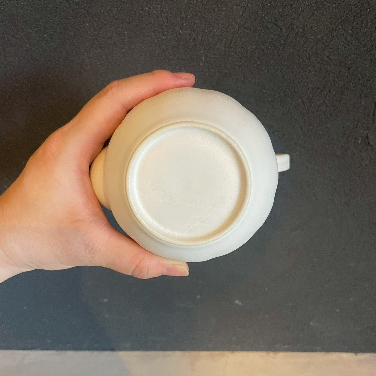 変わり種取手急須300cc　白【FK35a】