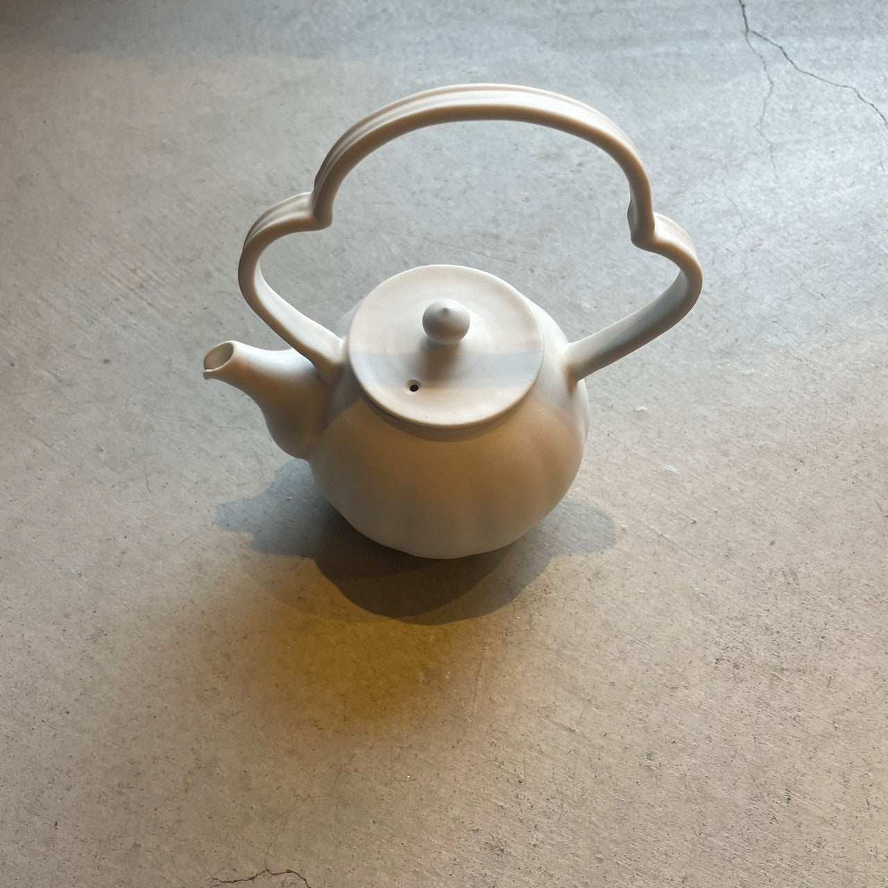 変わり種取手急須300cc　白【FK35a】