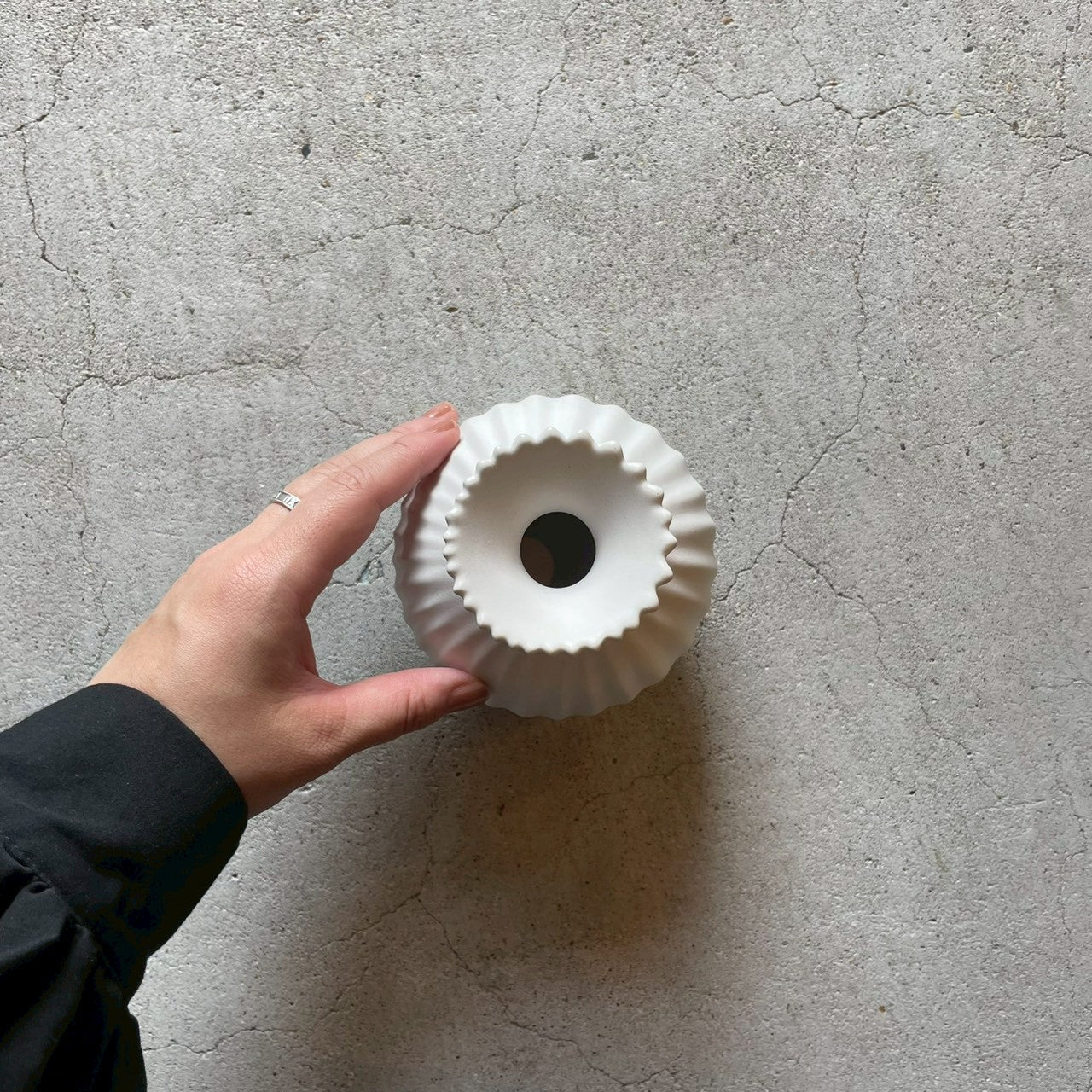 花器D　白【FK62】