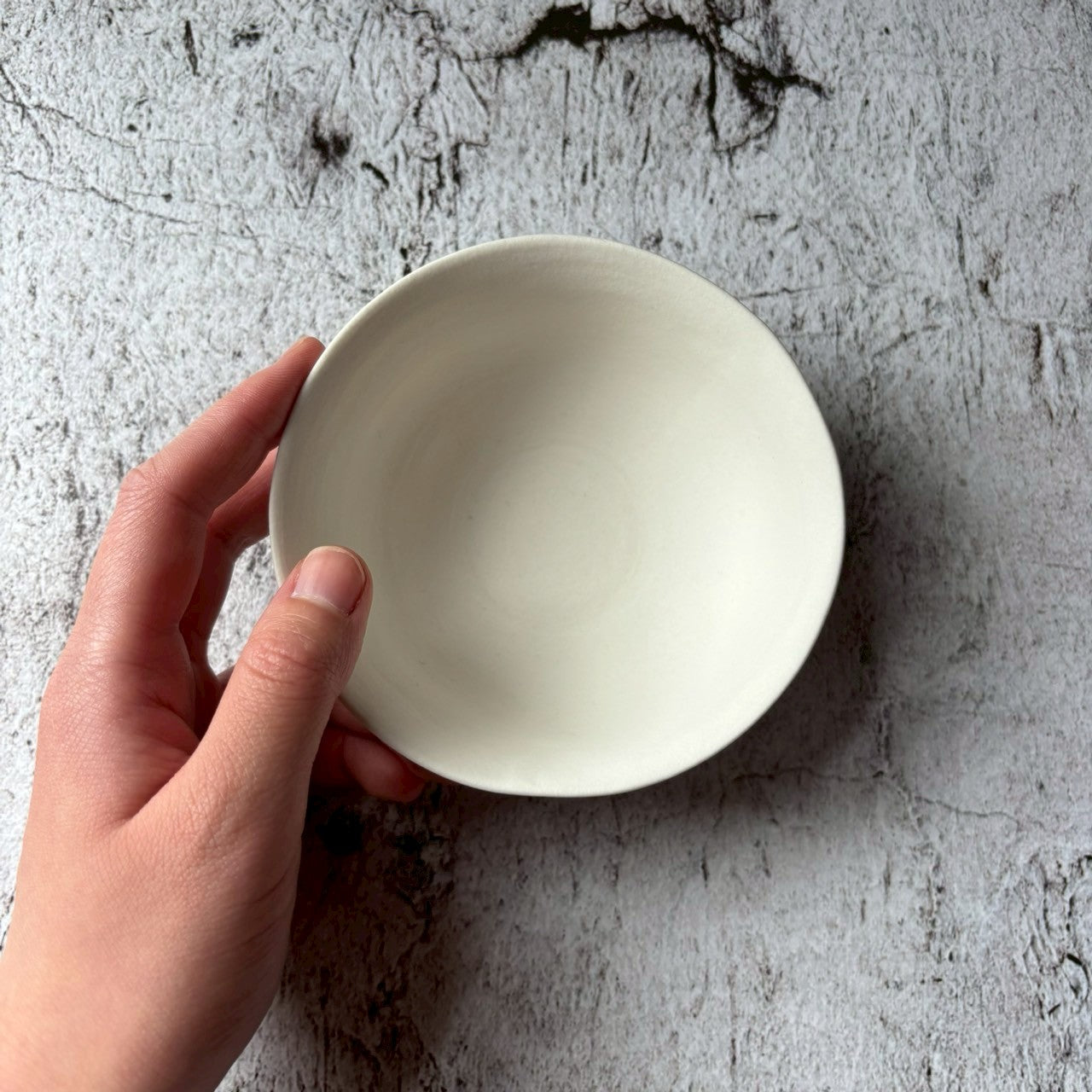 作家　飛松灯器　茶碗　白【22】