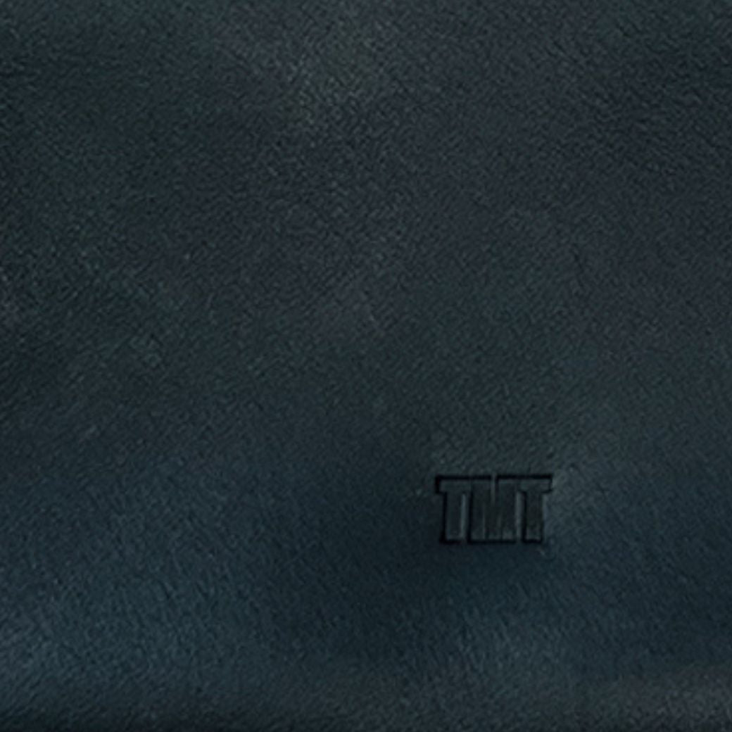 INDIGO LEATHER SHOULDER STADS BAG