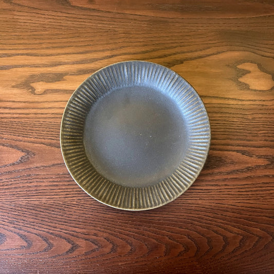 ラッフルプレート L サビ釉｜古谷製陶所（信楽焼 陶器）【古2】