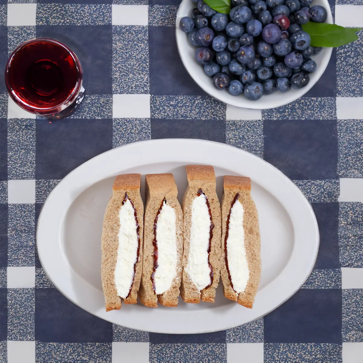 生クリームサンドwith無糖ブルーベリージャム 糖質4.0g/個