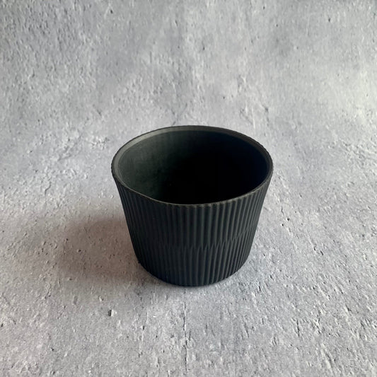 作家　飛松灯器　sections / 蕎麦猪口 / charcoal black【5】