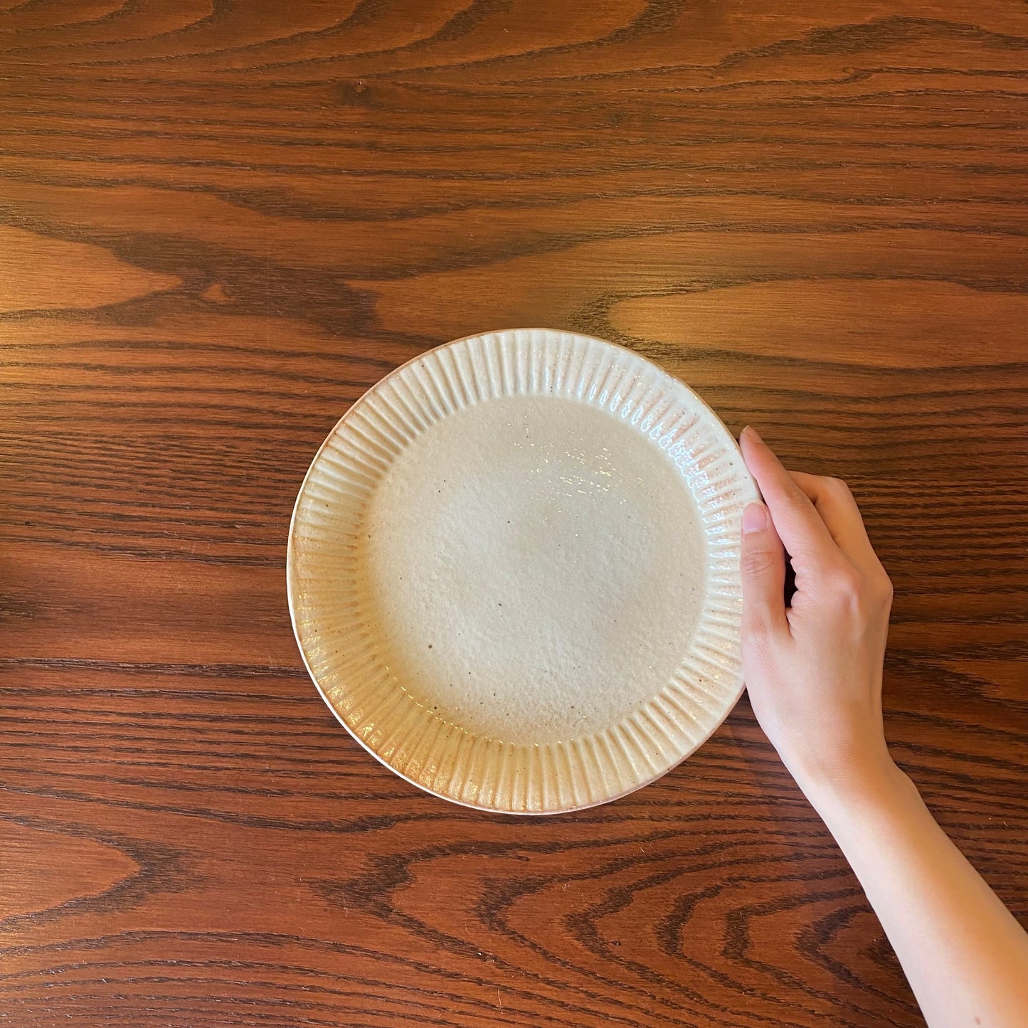 ラッフルプレート M 鉄散｜古谷製陶所（信楽焼 陶器）【古48】