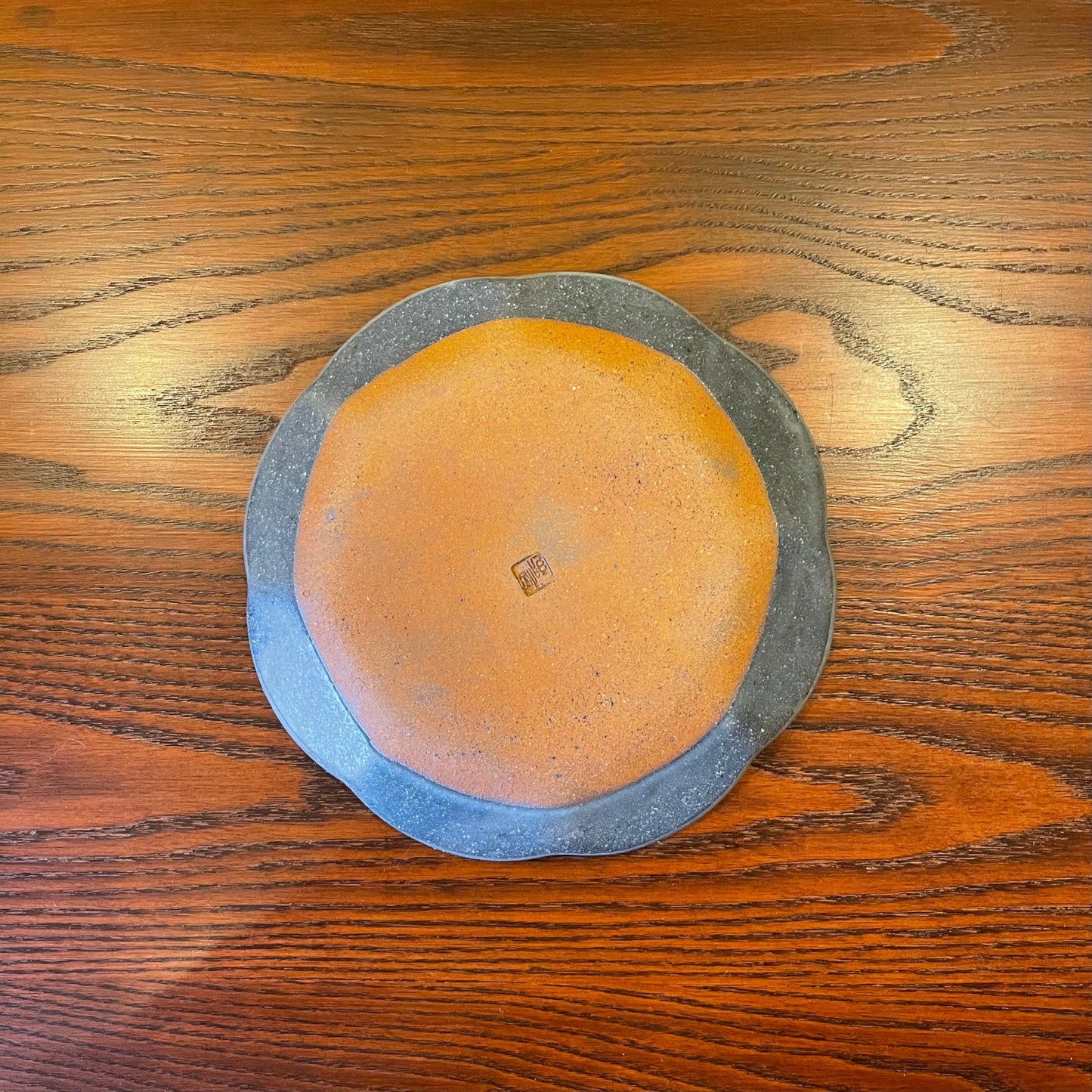 輪花皿 中 グレー釉｜古谷製陶所（信楽焼 陶器）【古16】