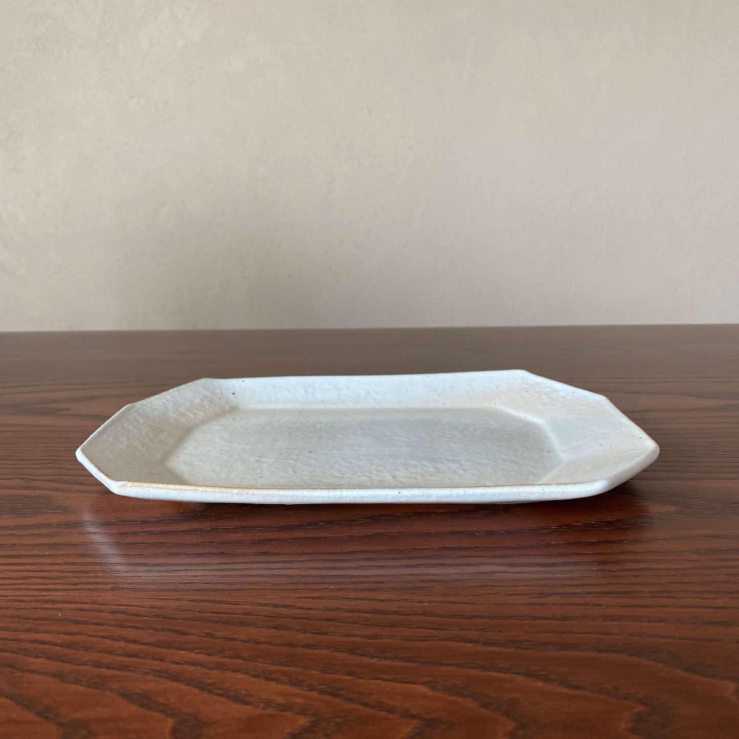 八角プレート 小  鉄散｜古谷製陶所（信楽焼 陶器）【古46】