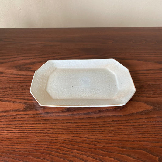 八角プレート 小  鉄散｜古谷製陶所（信楽焼 陶器）【古46】