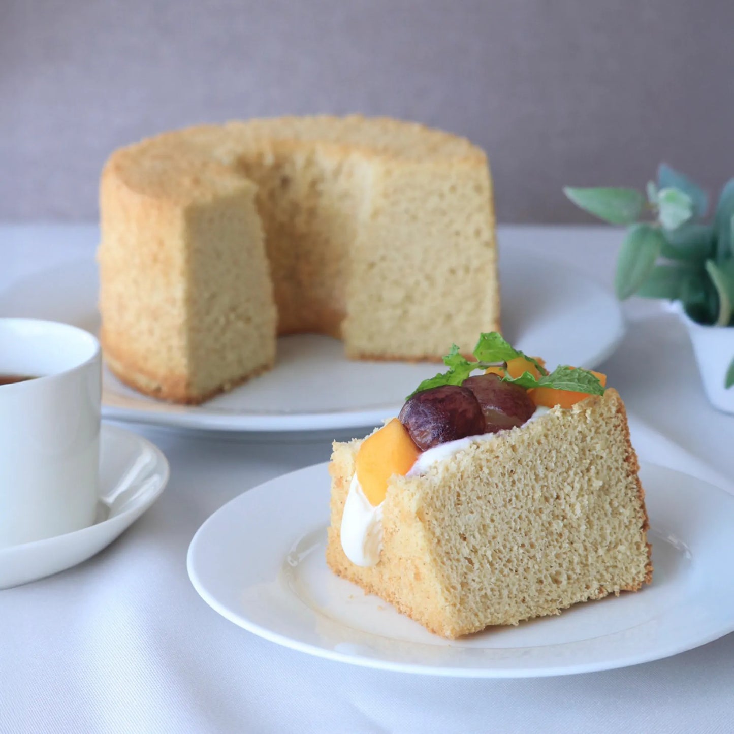 シフォンケーキプレーン ホール　糖質7.2g/1ホール