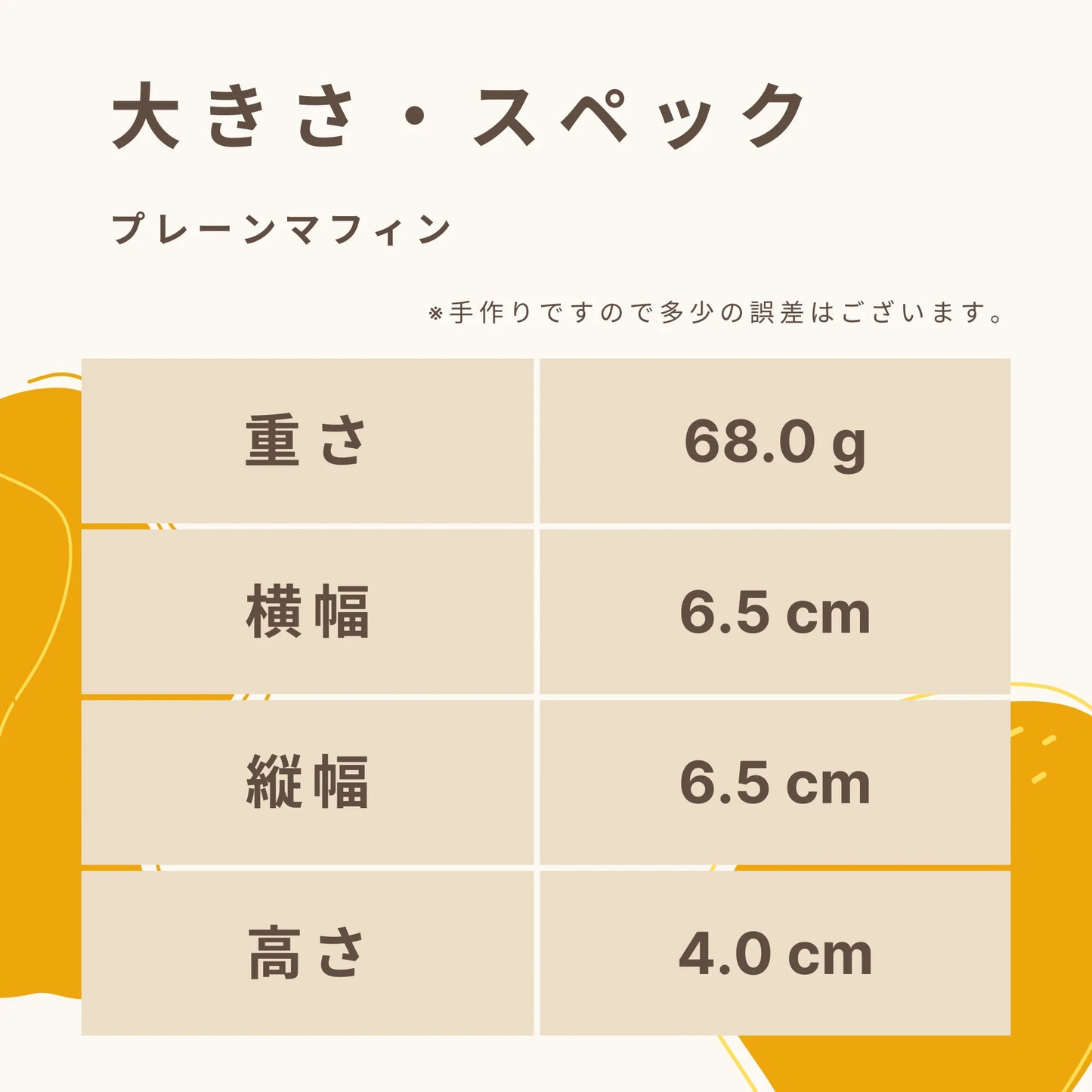 プレーンマフィン 糖質2.4g