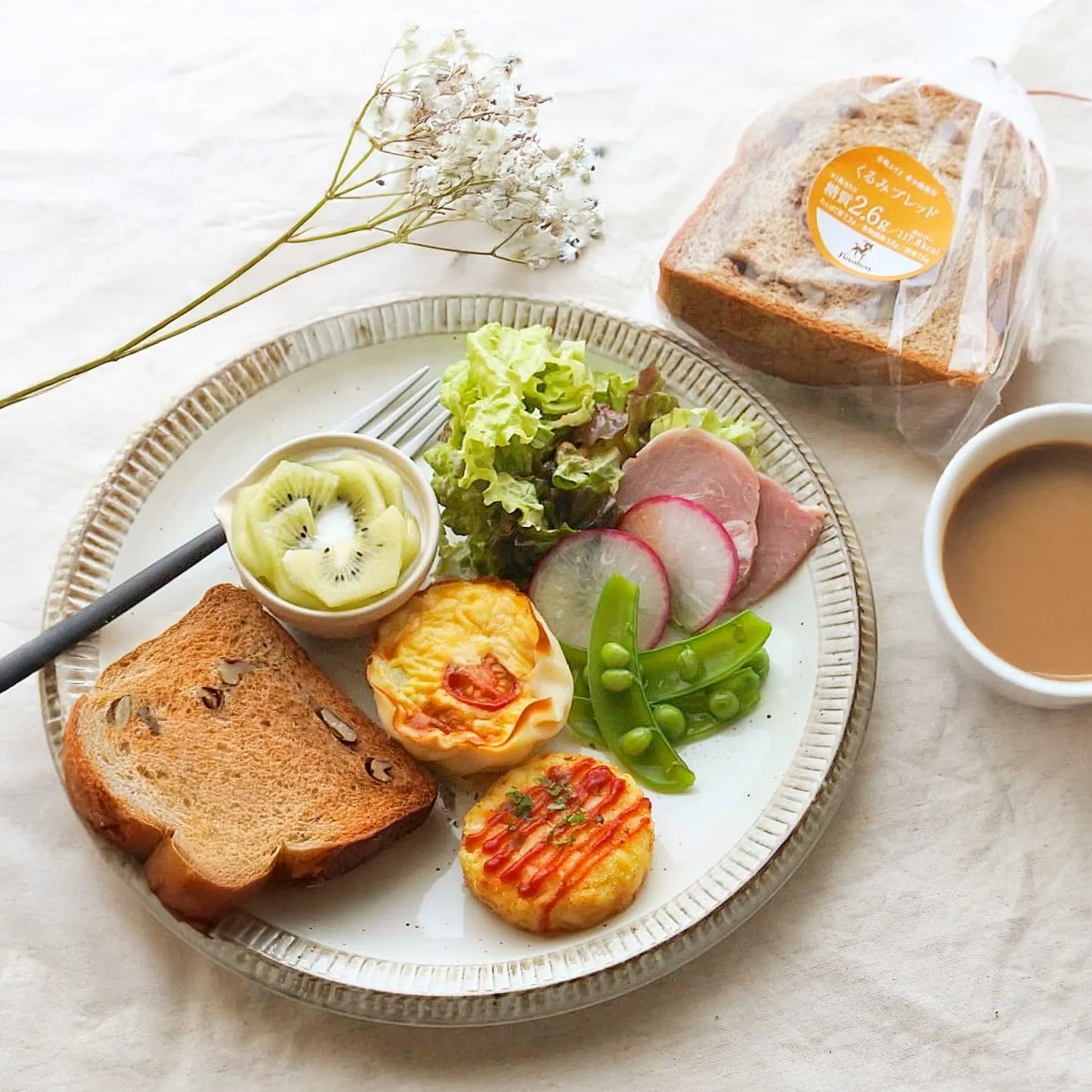 くるみブレッド（5枚入）糖質2.6g/枚